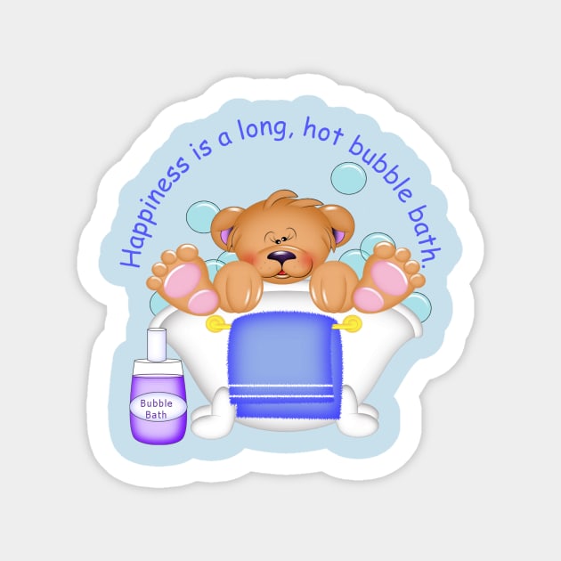 Bubble Bath Bear Sticker by angelwhispers